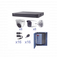 Kevtx8t8b8ew Epcom KIT TurboHD 1080p / DVR 16 Canales / 8 Ca