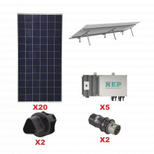 Kit10bdm600lv127 Epcom Kit Solar Para Interconexion De 5.5 K