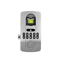 Lockpro2c Accesspro Chapa Cromada Con Lector De Huella Y Tec