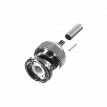 Rfb11066 Rf Industriesltd Conector BNC Macho De Anillo Pleg