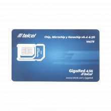 Sim1gbtelcel550 Syscom SIM TELCEL Servicio Anual 1GB Por M