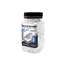 Tc6pass Linkedpro Bote Con 100 Plugs Pass Through RJ45 Cat6