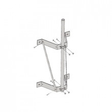 Wm212 Rohn Montaje Doble De Pared Con Mastil De 2-3/8 X 0.15