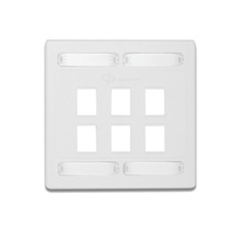 10gmxfpd0602 Siemon Placa De Pared Doble Modular 10G MAX De