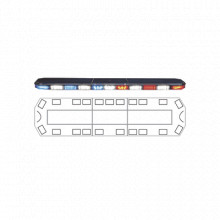 2131995cm Code 3 Barra De Luces Serie 21 Con 216 Poderosos L