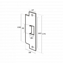 Abl4610 Abloy Contra Para Cerradura Abloy ABLEL410 accesor