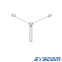 Ablu58 Syscom Antena HF Base Rango De Frecuencia 2 - 30 MH