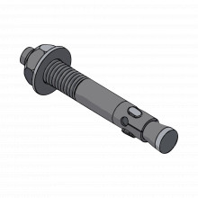 Ancaa38300 Anclo Taquete Tipo Arpon De 3/8 X 3 9.5 X 76 Mm