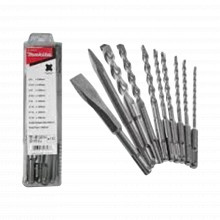 D45820 Makita Juego Con 10 Piezas De Brocas Y Cinceles SDS P
