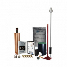KITMASTER01 Total Ground Kit Pararrayo con Punta en Aluminio