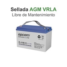 Pl110d12 Epcom Powerline Acumulador EPCOM 12Vcd 110Ah Tecnol