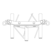 Rohn Ga25gd Brida Para Torre Arriostrada Seccion 25G. Galvan