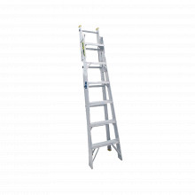 Sysec13 Surtek Escalera De Aluminio 2 Modos Tijera 1.99m