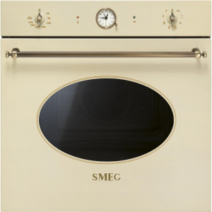 Cuptor încorporabil electric, Colonial, crem, retro, curățare pirolitică, Smeg SFP805PO