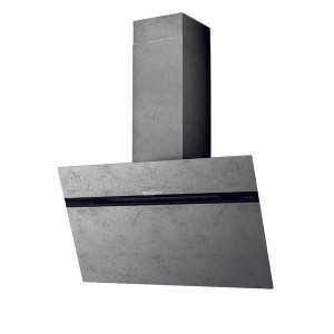 Hotă de perete, efect zinc, 90 cm, 755 mc/h, Elica STRIPE URBAN CAST ZINC/A/90