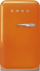 Frigider cu 1 ușă, retro, 50's Style, 73 cm, 34 l, portocaliu, balamale în stânga, Smeg FAB5LOR5