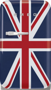 Frigider cu 1 ușă, retro, 50's Style, 73 cm, 34 l, union jack, balamale în dreapta, Smeg FAB5RDUJ5