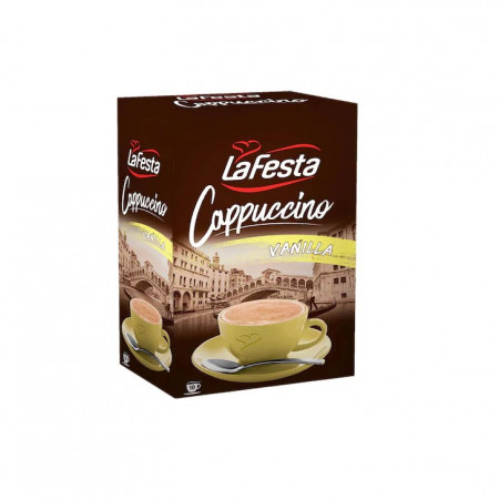 Bautura instant La Festa Cappuccino cu aroma de Vanilie, 125g, 10 plicuri