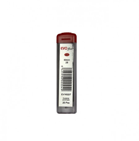 Mina creion mecanic 0.7mm 2B 20 buc/cut EVOffice