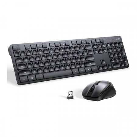 Kit tastatura si mouse wireless Ugreen, MK006, 104 taste format standard, mouse 1000dpi, 3/1 butoane