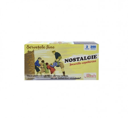 Servetele la cutie Micas Nostalgie 200buc/cutie, 2 straturi