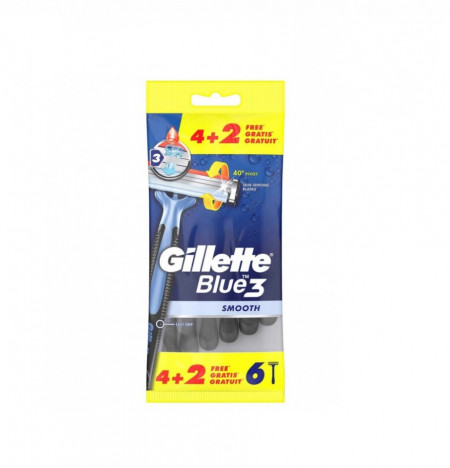 Aparat Ras Gillette Blue3 Smooth 6 bucati
