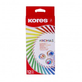 Creioane Colorate 12 culori triunghiulare ECO KORES