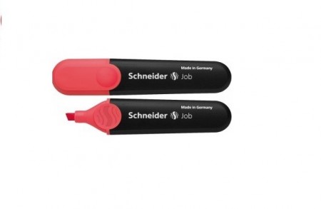 Textmarker SCHNEIDER Job, varf tesit 1 5mm - rosu