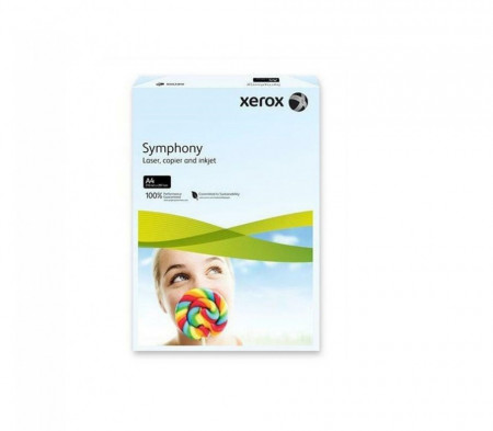 Hartie color A4 XEROX Symphony 80g/mp 500coli/top, albastru deschis