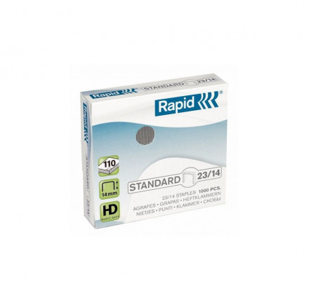 Capse 23/12 RAPID Standard 1000 buc/cutie