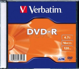 Verbatim DVD-R 16X 4,7GB   Slim Case