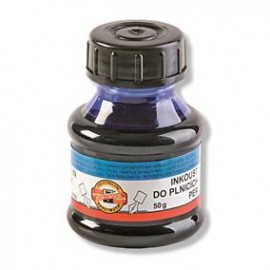 Cerneala la borcanel de 50 ml albastru sau negru,  Koh-I-Noor