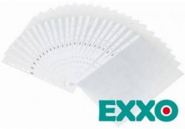 Folie protectie documente 40 microni, A4, 100 bucati/set Exxo