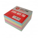 Notes adeziv 75x75 mm, 400 file, 4 culori pastel B4U