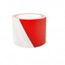 Banda pentru avertizare 75mm x 100m, 30 microni, Office Products Safety Warning - rosu/alb