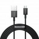 Cablu alimentare si date Baseus Superior, Fast Charging, USB la Micro-USB 2A, 2 m, Negru