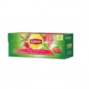 Ceai Verde de Zmeura si Capsuni LIPTON Green Tea Red Fruit, 25buc