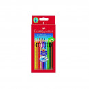 Creioane colorate 12 culori Grip 2001 Faber Castell