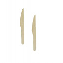 Cutite de lemn biodegradabile, unica folosinta, 17 cm, 100 buc/set