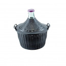 Damigeana 10L din sticla in cos din plastic negru, cu dop