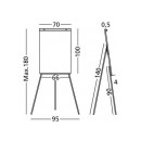 Flipchart magnetic, 100 x 70 cm, Optima + 1 Marker si Burete