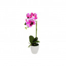Flori artificiale decorative Orhidee cu ghiveci din ceramica