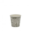 Pahare 4 OZ, Carton 120 ml, model Cafea 100buc/set