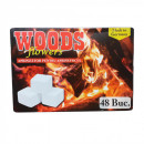 Pastile Brichete aprins focul pentru grătare -starter, albe, Licurici, WOODS ,48 buc/cut