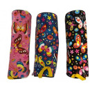 Penar neechipat cu 1 fermoar, cilindric, textil, diverse modele Fluturi