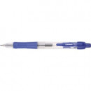 Pix cu gel, retractabil, rubber grip, 0.5 mm, cerneala rezistenta la apa, DONAU albastru