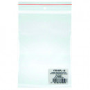 Pungi plastic cu fermoar pentru sigilare, 80 x 180 mm, 40 microni, 100 buc/set, DONAU -transparente
