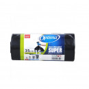 Saci menaj 35L, 15 buc, 50x 70 Sano Optima Super LDPE negru