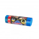 Saci Menaj albastri cu Snur 60L OTI FORTE 60x70 cm, 10 Buc/Rola