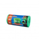 Saci menaj OTI SOLID 35 L, 50x70 cm, 50 buc/rola, verde